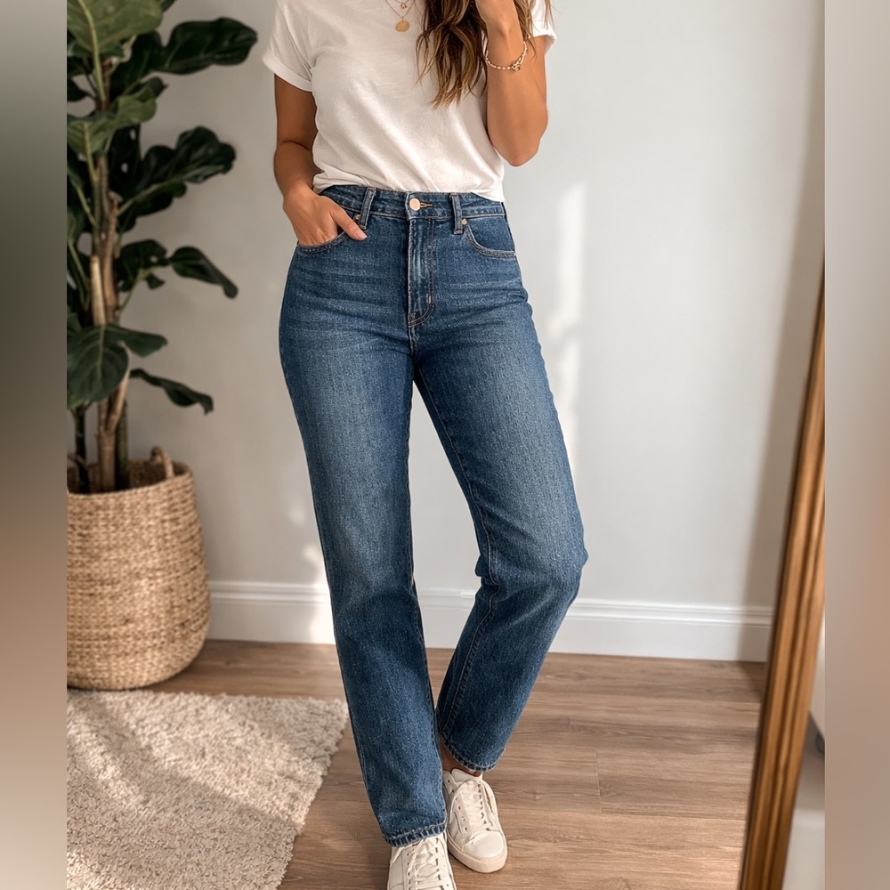 NWT Levi Strauss Signature High Rise Straight Jeans Size 10 W30 Comfort Stretch